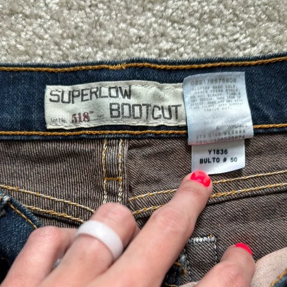 Levi's Juniors Blue Denim Jeans Vintage - Picture 4 of 5